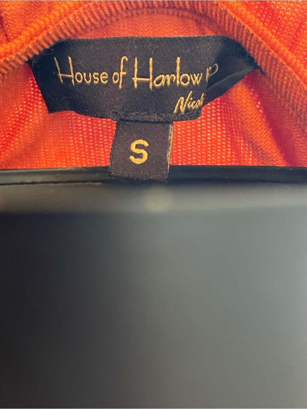 House of Harlow 1960 Rust Orange Ruffle Mini Dress - Picture 3 of 3